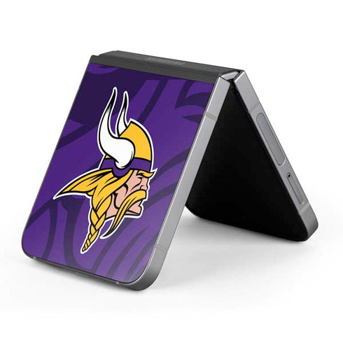 NFL Minnesota Vikings Double Vision Galaxy Z Flip6 Skin